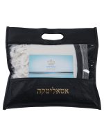 Black-Striped  100% Wool Tallit Without Tzitzit Strings Style: HB - Image 3