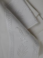 White-striped designed 100% wool tallit with Jacquard  Atara Style: HWS - Image 7