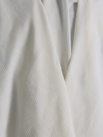 White-striped designed 100% wool tallit with Jacquard  Atara Style: JWS - Image 9