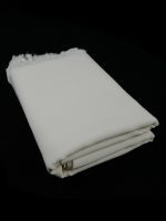 White-striped designed 100% wool tallit with Wool Atara Style: PW - Image 4