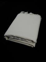 White-striped designed 100% wool tallit with Wool Atara Style: PW - Image 2