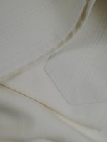 White-striped designed 100% wool tallit with Wool Atara Style: PW - Image 3