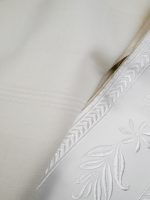 White-striped designed 100% wool tallit with Jacquard Atara Style:PWS - Image 6
